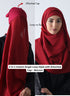 2-in-1 Instant Single Loop Hijab with Attached Cap