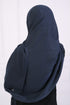Turkish Lawn Hijab- Jumbo Size - Navy