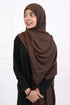 Turkish Lawn Hijab- Jumbo Size - Brown