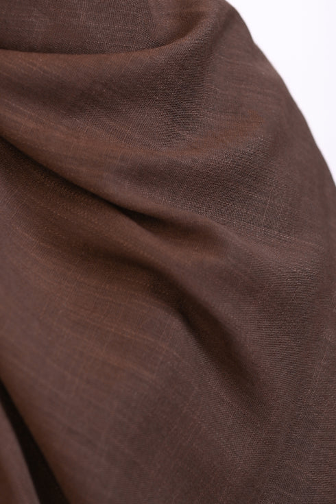 Turkish Lawn Hijab- Jumbo Size - Brown