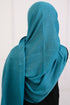 Turkish Lawn Hijab- Jumbo Size - Iced Blue