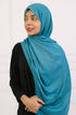 Turkish Lawn Hijab- Jumbo Size - Iced Blue