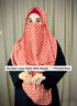 SALE OFFER --- Pack Of 3 Printed Double Loop Hijab With Attached Niqab