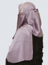 Pearl Embroidered Hijab Niqab Set - Purple