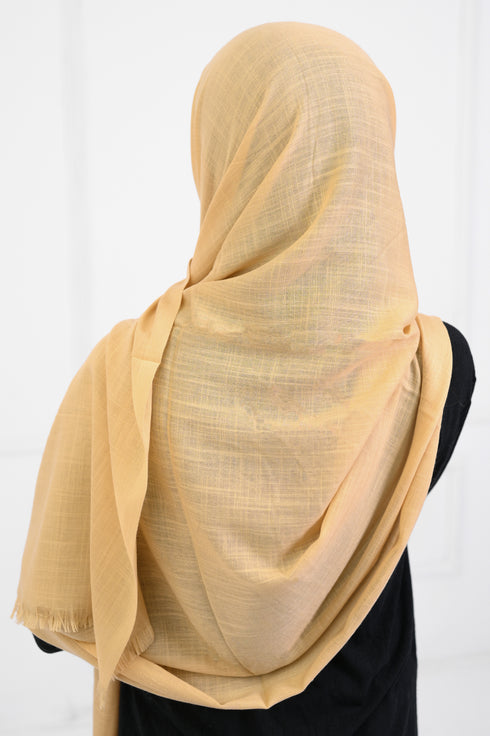 Turkish Lawn Hijab- Jumbo Size - Beige
