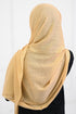 Turkish Lawn Hijab- Jumbo Size - Beige