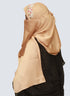Pearl Embroidered Hijab Niqab Set - Beige