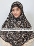 Double Loop Hijab Without Niqab--Printed Lotus