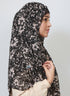 Double Loop Hijab Without Niqab--Printed Lotus