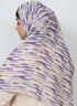 Double Loop Hijab Without Niqab--Printed Tie & Dye