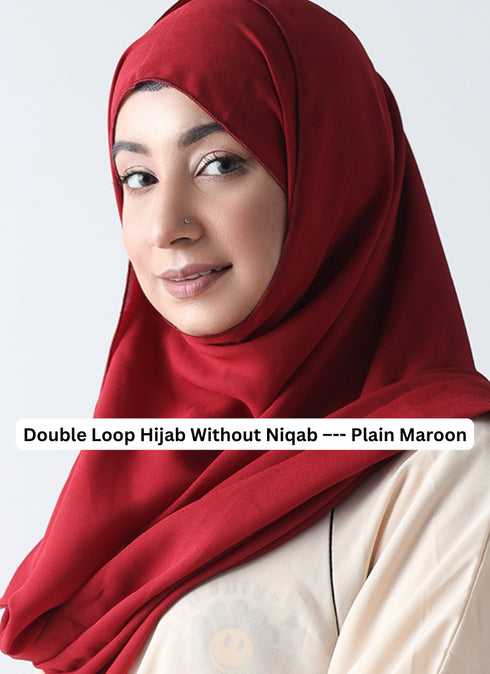 Pack Of "3" Double Loop Hijab Without Niqab