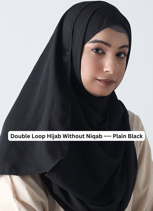 Pack Of "3" Double Loop Hijab Without Niqab