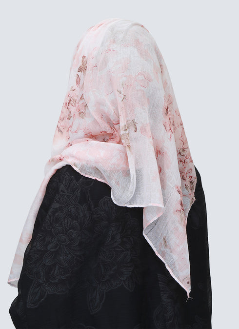 Lawn Marble Flowered Print Design - Pink