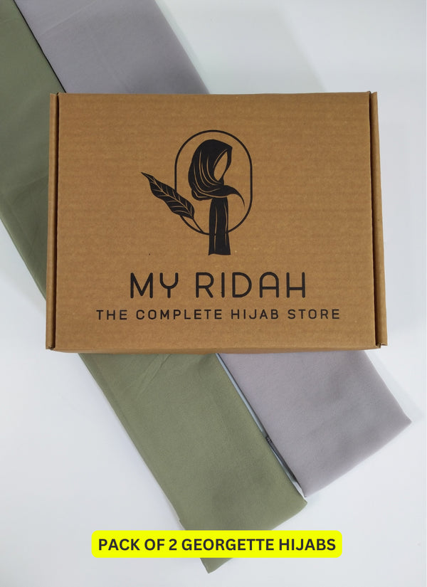 Pack Of Any 2 Georgette Hijabs