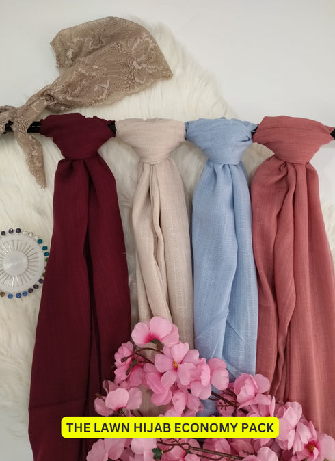 The Lawn Hijab Economy Pack