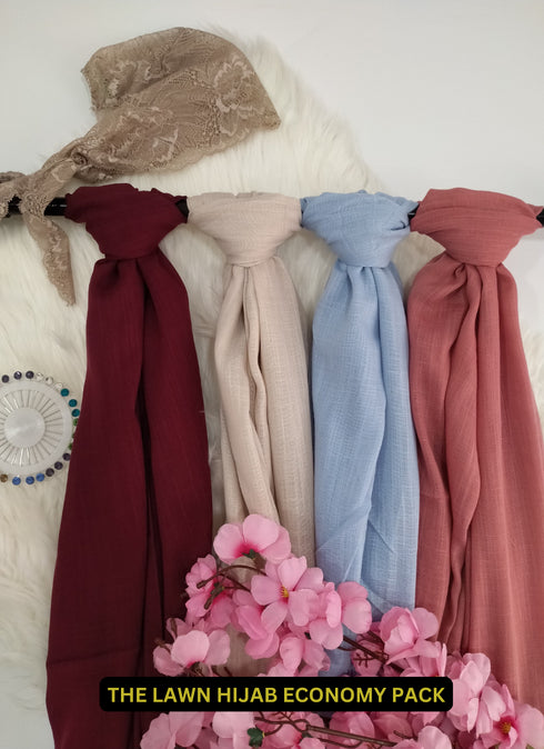 The Lawn Hijab Economy Pack