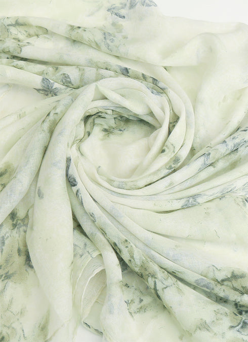 Lawn Marble Flowered Print Design - Pista