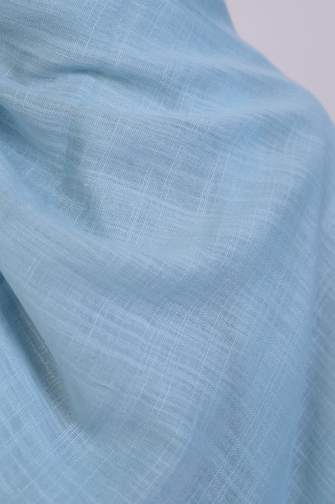 Turkish Lawn Hijab- Jumbo Size - Sky Blue