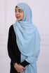 Turkish Lawn Hijab- Jumbo Size - Sky Blue