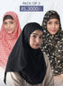 Pack Of "3" Double Loop Hijab Without Niqab