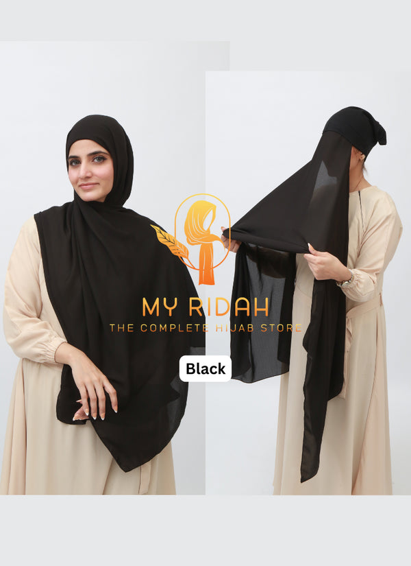 Malaysian Hijab With Built In Inlay Cap