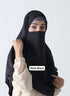 SALE OFFER --- Pack Of 2 Printed Double Loop Hijab With Attached Niqab