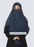 SALE OFFER --- Pack Of 3 Printed Double Loop Hijab With Attached Niqab