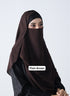 SALE OFFER --- Pack Of 3 Printed Double Loop Hijab With Attached Niqab
