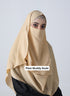 SALE OFFER --- Pack Of 3 Printed Double Loop Hijab With Attached Niqab