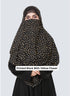 SALE OFFER --- Pack Of 3 Printed Double Loop Hijab With Attached Niqab