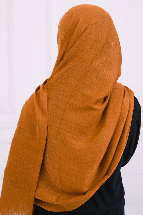 Turkish Lawn Hijab- Jumbo Size - Fawn