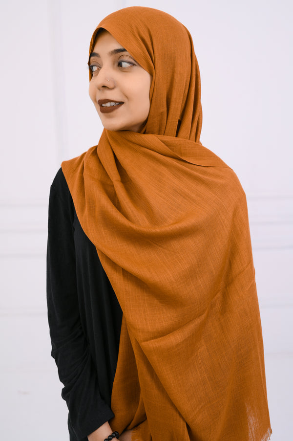 Turkish Lawn Hijab- Jumbo Size - Fawn