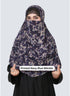 SALE OFFER --- Pack Of 3 Printed Double Loop Hijab With Attached Niqab