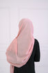 Turkish Lawn Hijab- Jumbo Size - Baby Pink