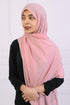 Turkish Lawn Hijab- Jumbo Size - Baby Pink
