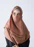Double Loop Hijab With Pearl Niqab - Skin
