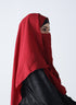 Double Loop Hijab With Pearl Niqab - Maroon