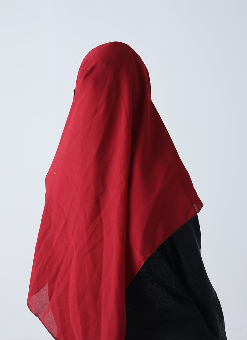 instant double loop hijab with niqab