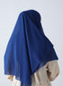 Double Loop Hijab With Attached Niqab -- Plain Royal Blue