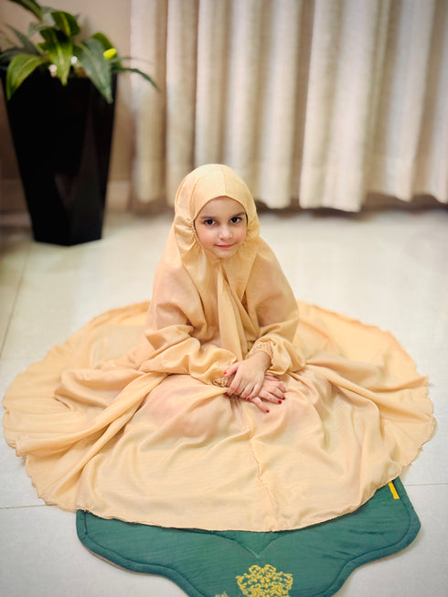 Kids Namaz Chadar -Medium- (For 3 Till 8 Year Old Kid) -- Plain Skin