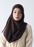 Double Loop Hijab Without Niqab -- Plain Brown