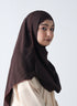Double Loop Hijab Without Niqab -- Plain Brown