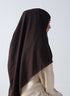 Double Loop Hijab Without Niqab -- Plain Brown