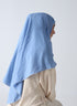 Double Loop Hijab Without Niqab -- Plain Sky Blue