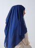 Double Loop Hijab Without Niqab -- Plain Royal Blue