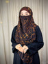 SALE OFFER --- Pack Of 3 Printed Double Loop Hijab With Attached Niqab
