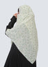 Double Loop Hijab With Attached Niqab - Printed Pista