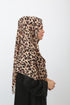 Double Loop Hijab Without Niqab--Printed Cheetah