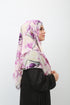 Double Loop Hijab Without Niqab--Printed Lavender