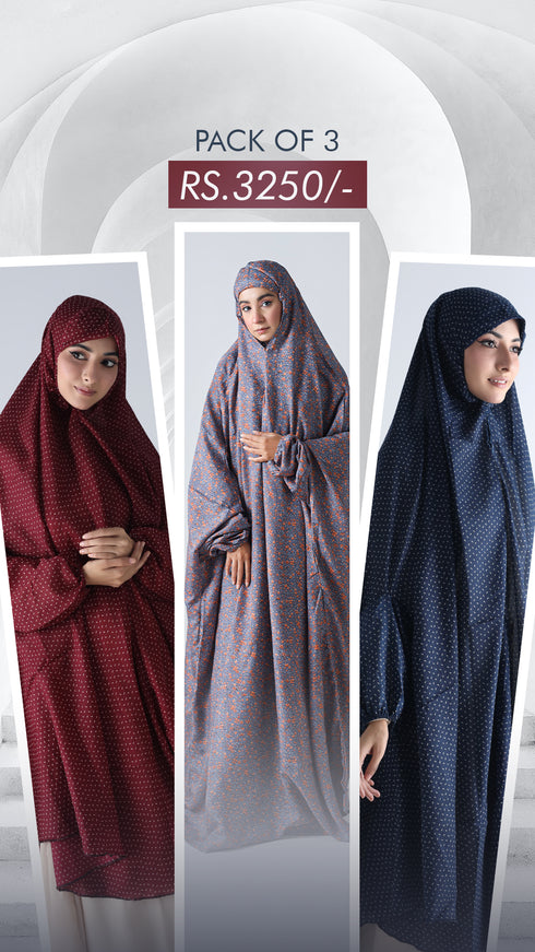 Pack of 3 Adult Namaz Chaddar ---- Ramzan Sale